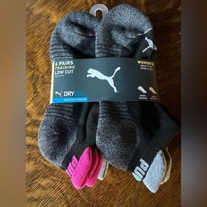 NWT Puma women’s low cut training socks DryCell 6 pack